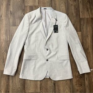 J Ferrar JF Stretch Suit Blazer Men’s Size 44 Long Cool Gray